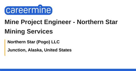 pogo mine careers|Mining Engineer .